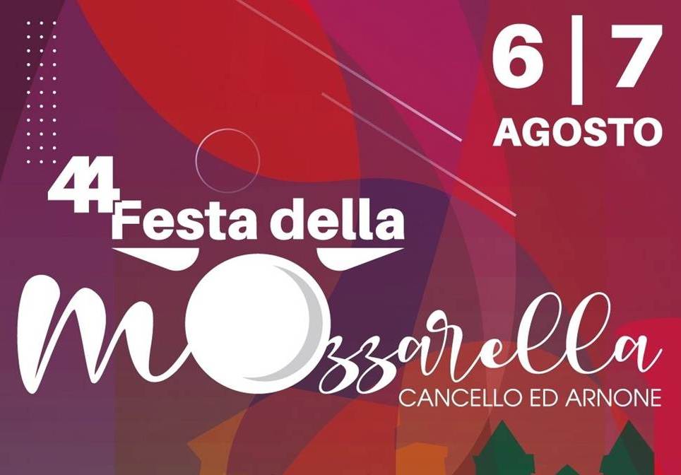 Il 6 e 7 agosto che la festa inizi a Cancello e Arnone per la 44° Festa della mOzzarella!